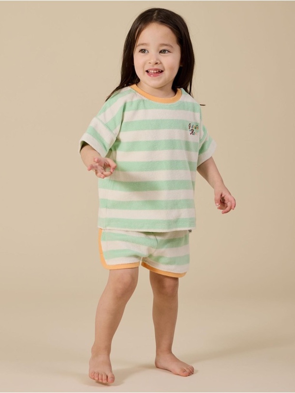 NWOT Goldie + Ace “Peas in a Pod” Striped Terry Set - 5